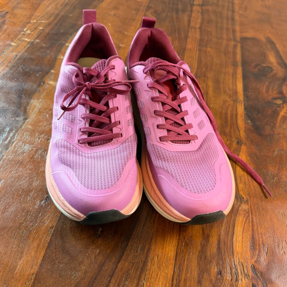 Nortiv8 Womens Running Shoes Pink Burgundy Mesh Sneakers SNWS245W Size 10